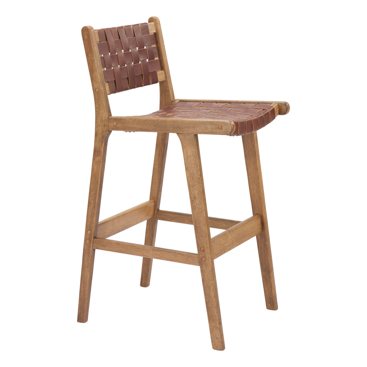 Feder Brown Barstool (Set of 2)