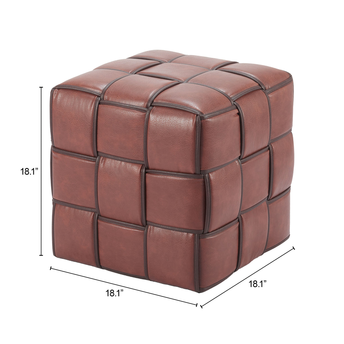 Zare Brown Ottoman