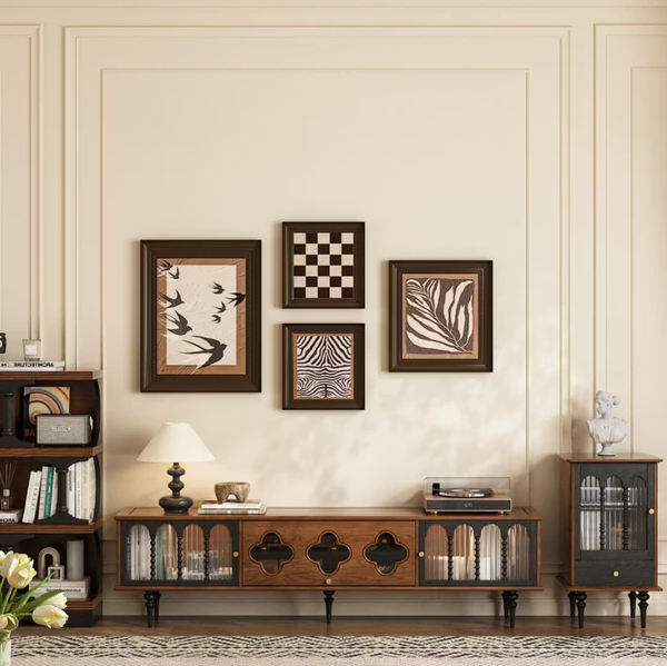 Lennox Fluted Glass Door TV Stand – 78