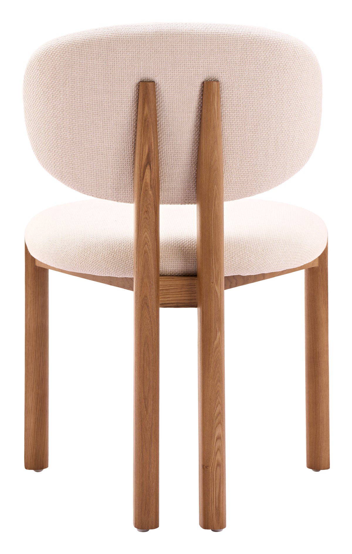 Rosetta Beige & Walnut Dining Chair (Set of 2)