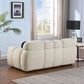 Modern Marshmallow Tufted Boucle Fabric Sofa (2 Sizes - 3 Colors)