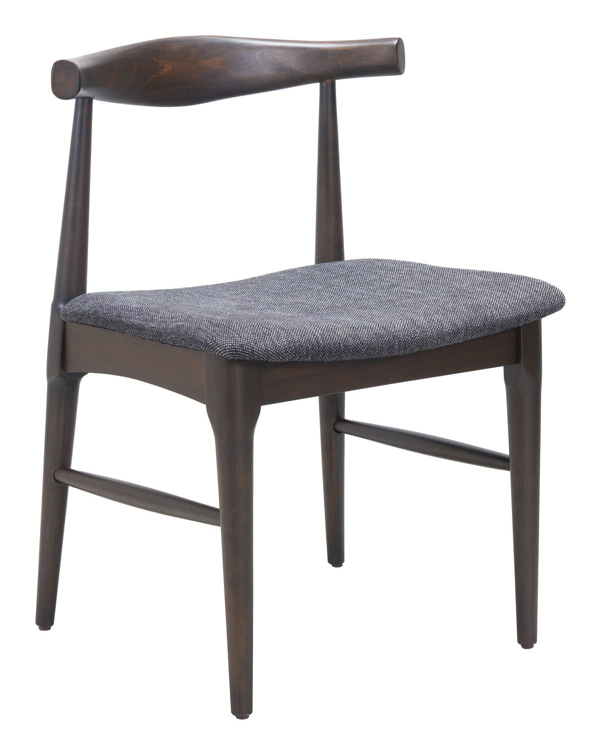 Tuzka Gray & Espresso Dining Chair (Set of 2)