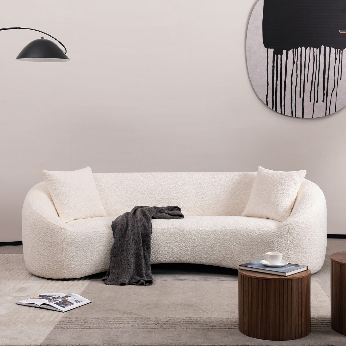 Lysander Curved Sofa