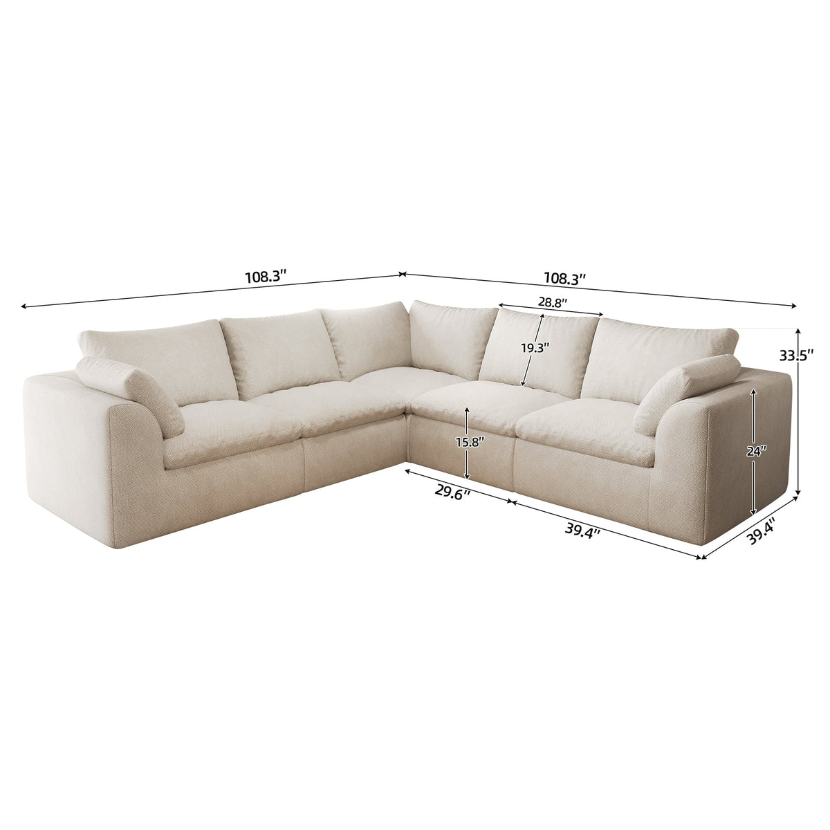 Pelham Cloud Modular Sectional