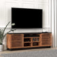 Graceland Solid Wood TV Stand Console, Black with Bourbon Finish 85" - Revel Sofa 