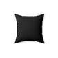 Spun Polyester Square Pillow Revel Logo In Black - Revel Sofa 