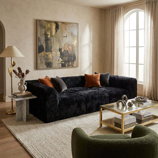 Ravenna Modular Sectional Day Bed styled in a contemporary living room