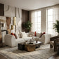 Beaumont 4-Piece Modular Sectional Sofa styled in a contemporary living room