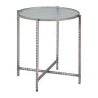 Vetro Silver Side Table