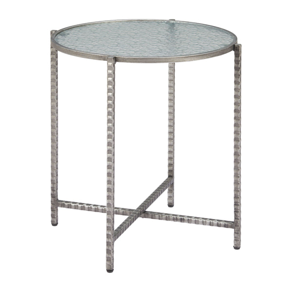 Vetro Silver Side Table