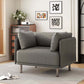 Faux Leather MCM Lounge Chair (3 Colors)