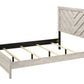 Yves Chevron Wood Bed