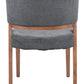 Sunobu Azure Gray & Walnut Dining Chair (Set of 2)