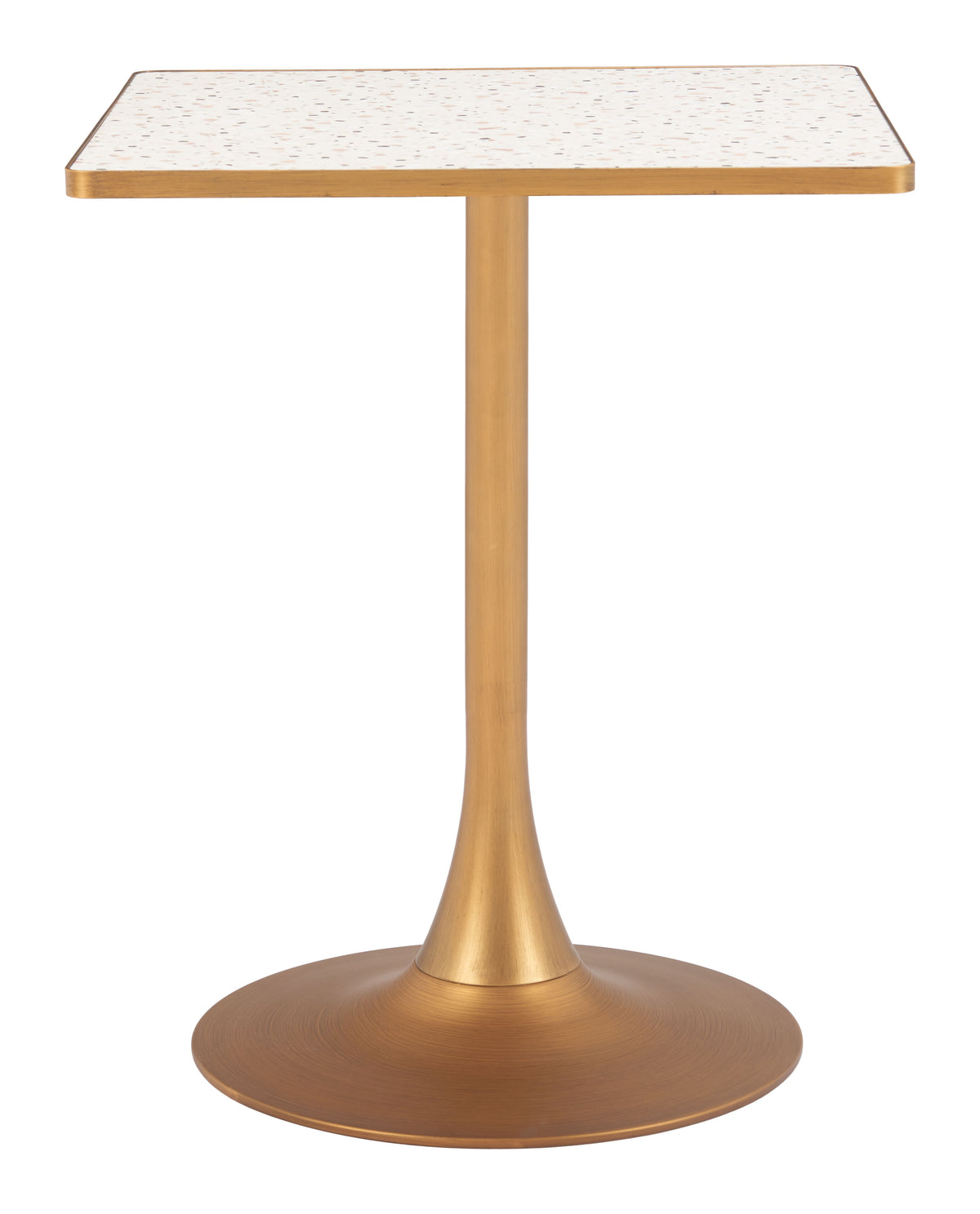 Spot Bistro Table in Beige & Gold