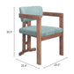 Poly Moss Gray & Walnut Dining Chair