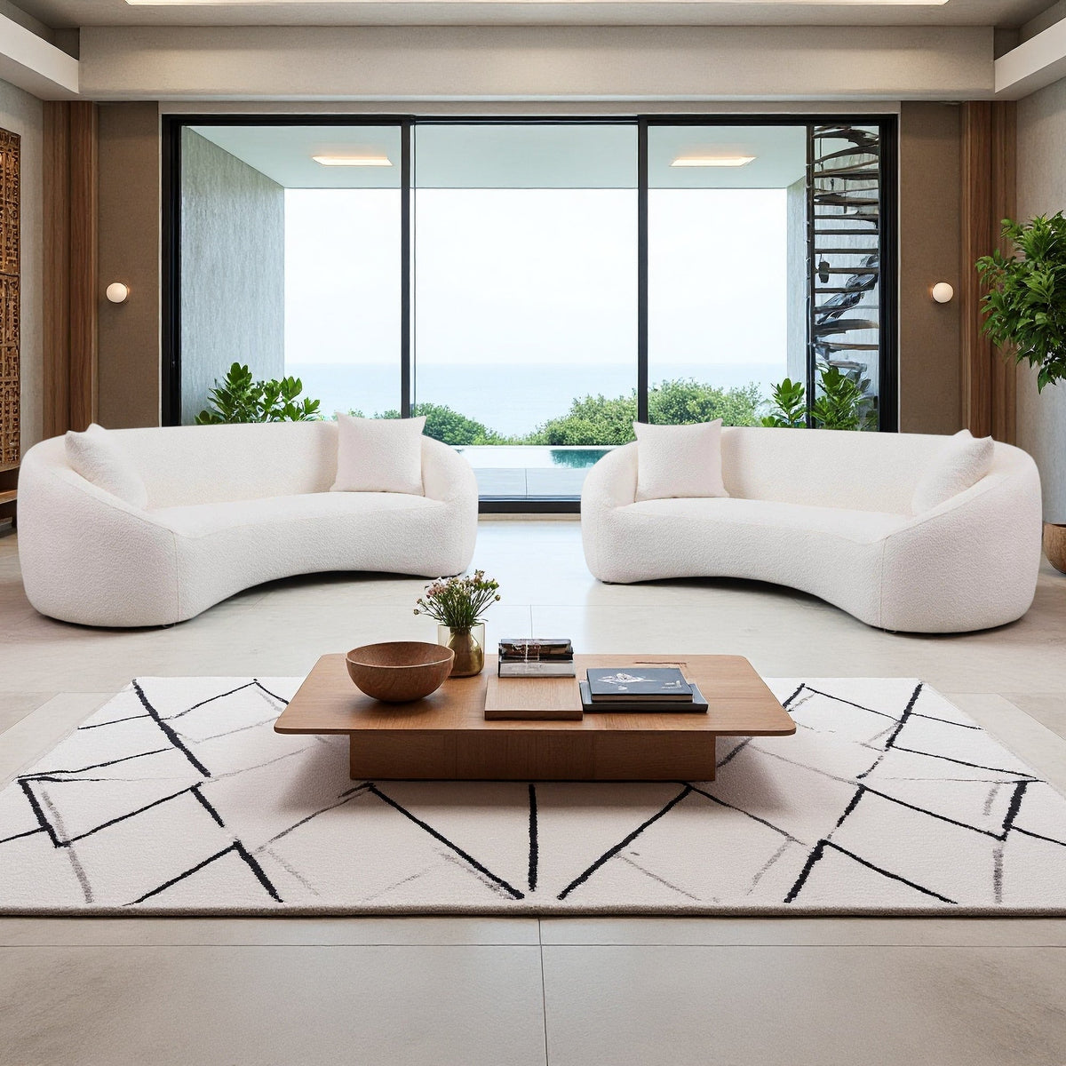 Lysander Curved Sofa