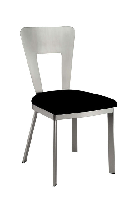 Delphine Metal Dining Chairs – Set of 2 Keyhole Back Chairs