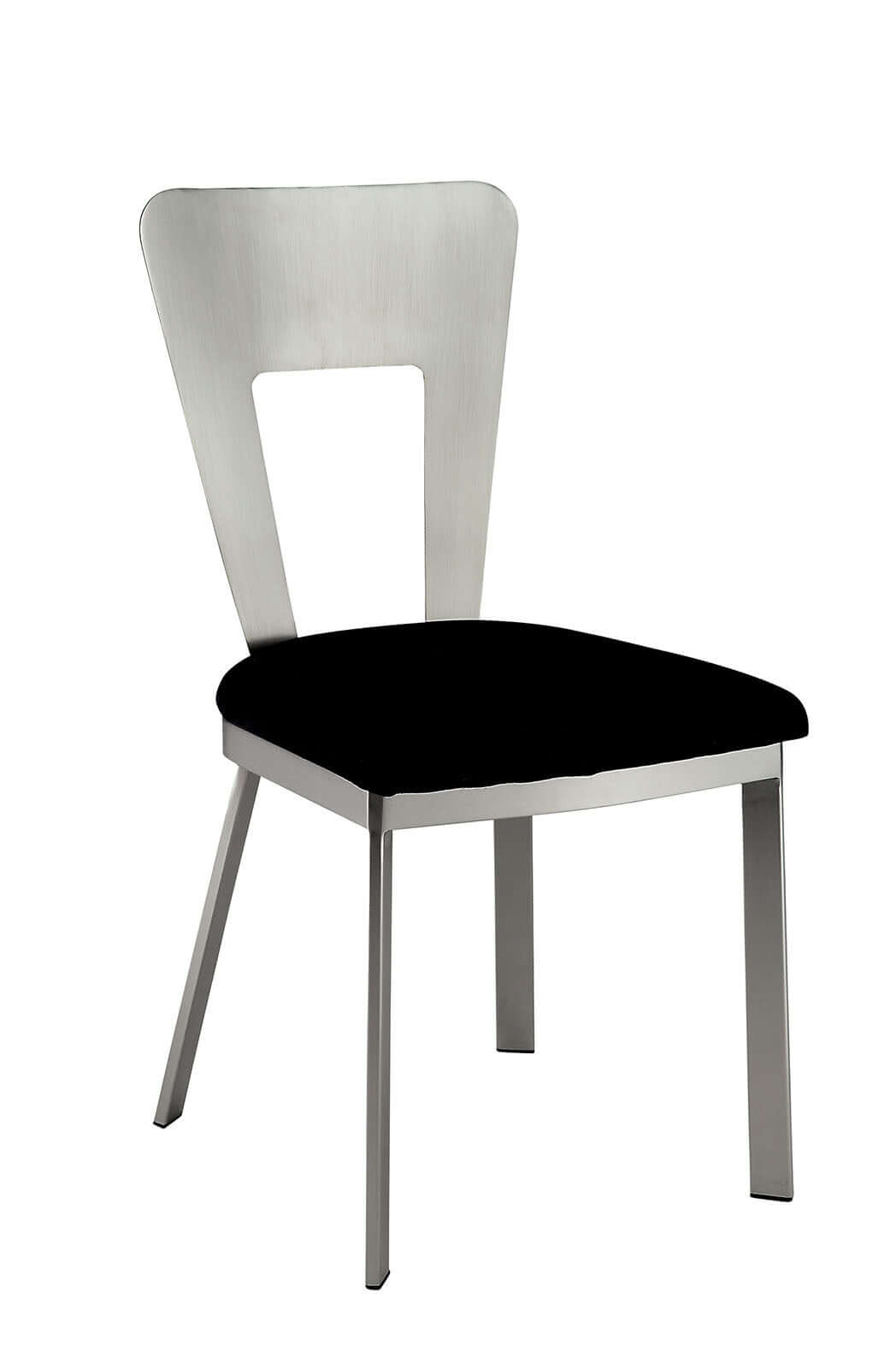 Delphine Metal Dining Chairs – Set of 2 Keyhole Back Chairs