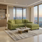 Irlanda Upholstered L-Shaped Sectional – 120" Made-in-USA Sectional Sofa - Notion Appletini - Fabric (1)