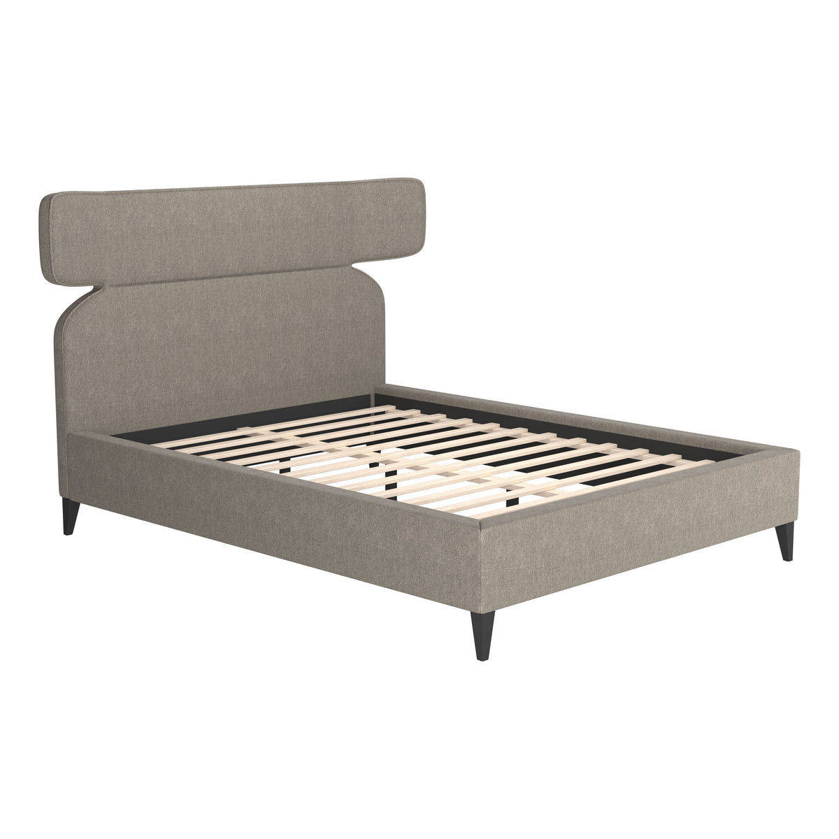 Dusa Olive Brown Queen Bed