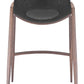 Desi Counter Stool (Set of 2) in Black & Walnut