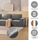 Modern Modular Low Profile Corner Sofa Sectional 116'