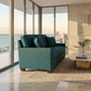 Clifford 2-Arm Sofa – Handcrafted in the USA, Custom Fabric Options - Hepburn Teal - Fabric (11)