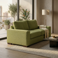 Modena Sofa 92" – Made in USA Square-Arm Sofa (7 Fabrics) - Notion Appletini - Fabric (12)