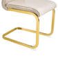 Kinsey Beige, Gold Legs, Set of 4