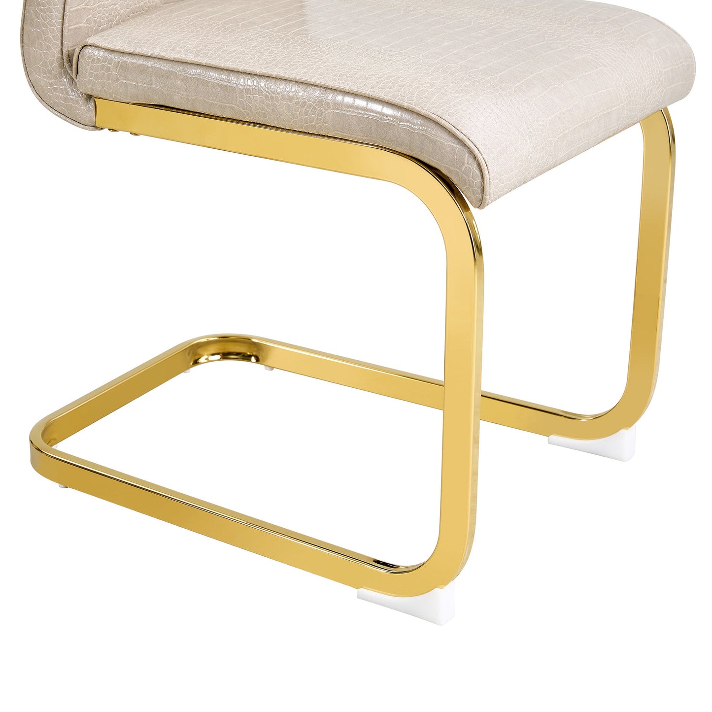 Kinsey Beige, Gold Legs, Set of 4