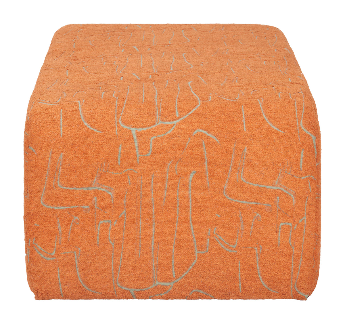 Nendo Abstract Orange Bench