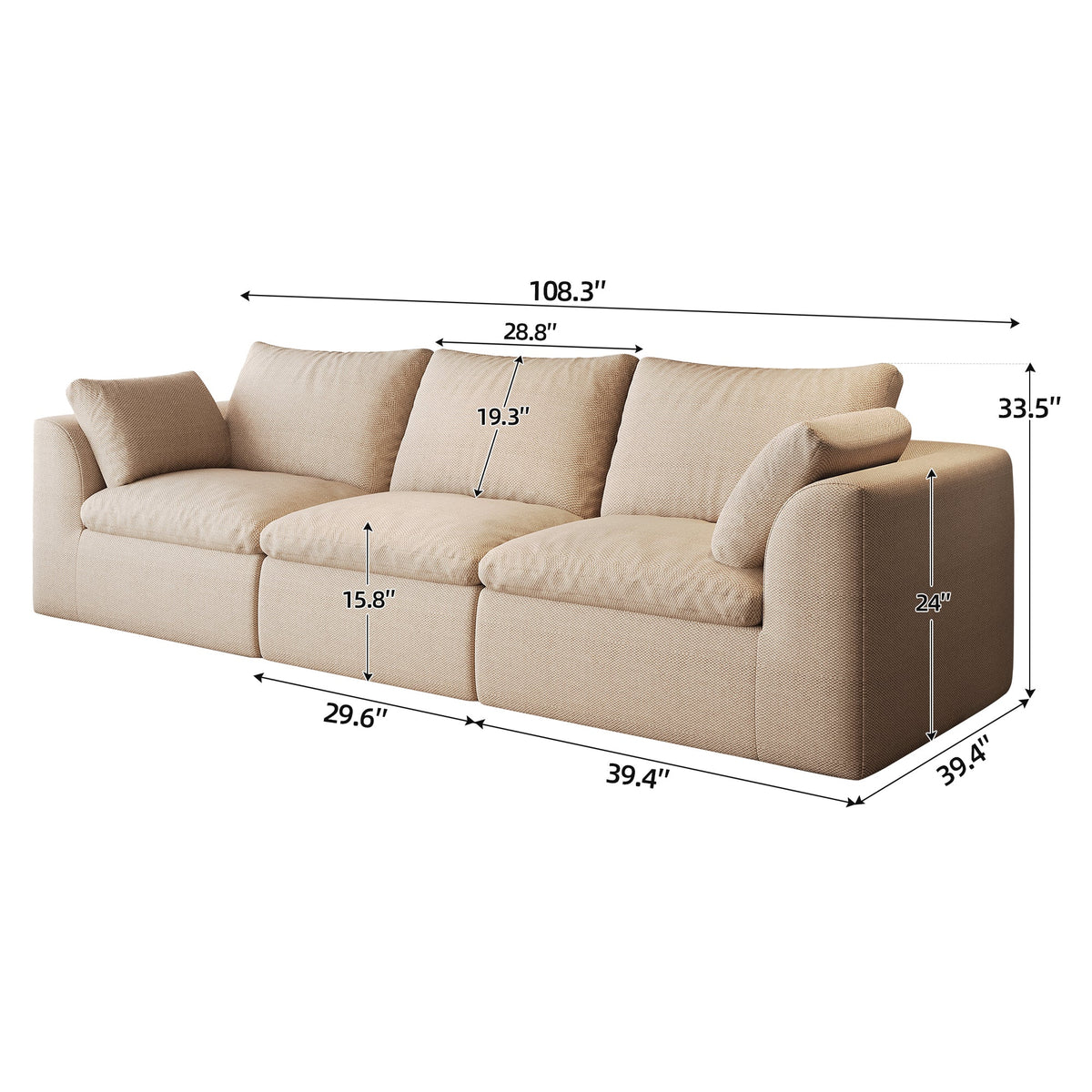Pelham Cloud Modular Sectional