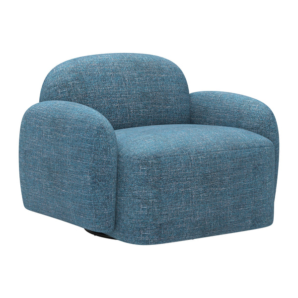 Cleo Blue Swivel Chair
