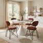 Plinn Light Beige & White Dining Table