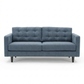 Talmadge Velvet Sofa – 92" Classic American Sofa - Leslie Peacock - Fabric (4)
