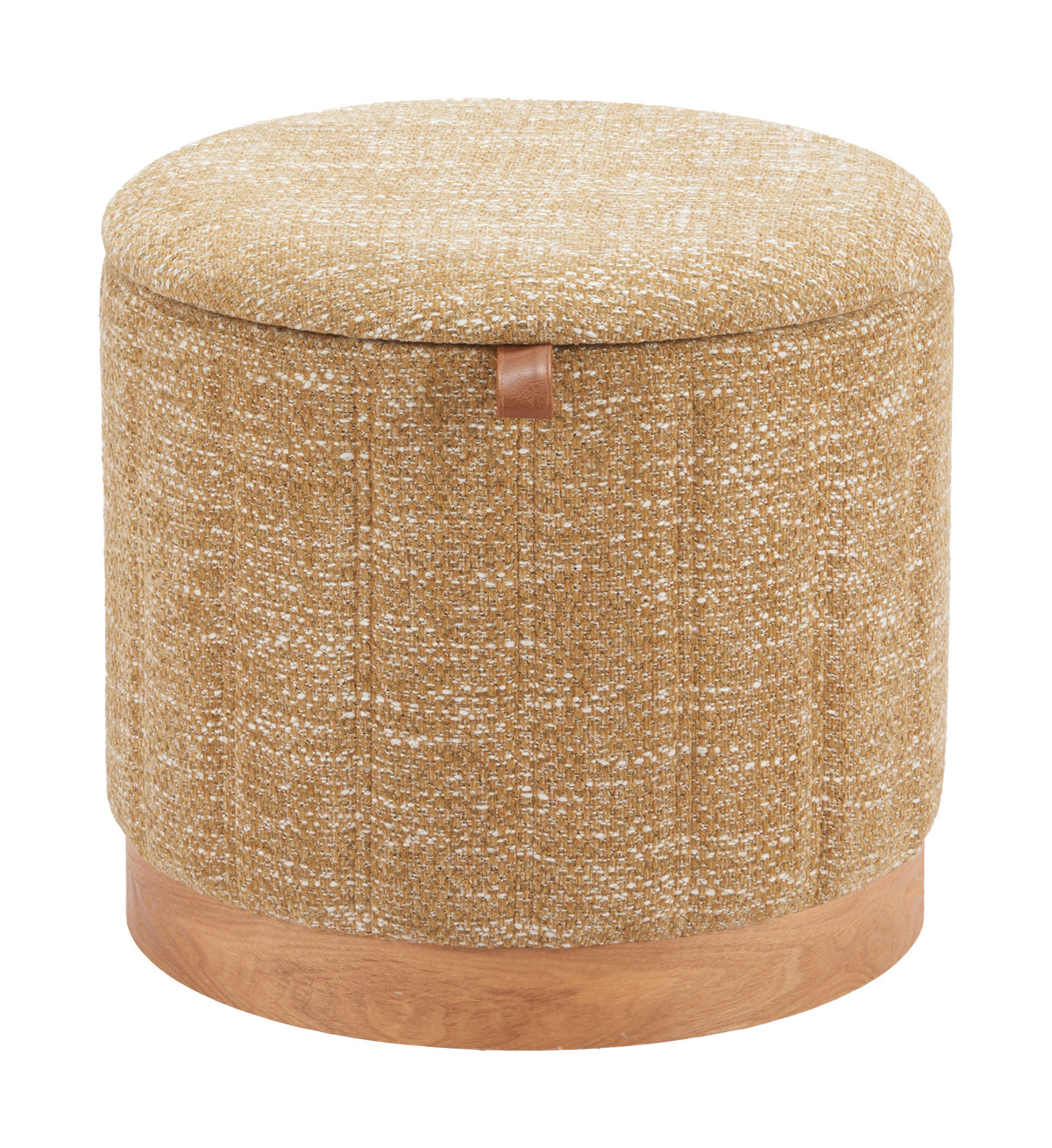 Fije Storage Ottoman in Oat Yellow
