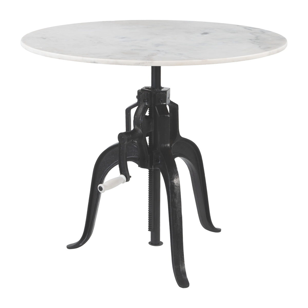 Mufid White & Black Bistro Table