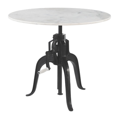 Mufid White & Black Bistro Table