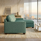 Clifford L-Shaped Sectional Sofa – Made in USA, 9 Fabric Options - Hepburn Emerald - Fabric (13)