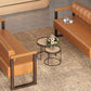 Ludlow Button-Tufted Faux Leather Bench Set