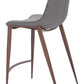 Magnus Counter Stool (Set of 2) in Slate Gray & Walnut