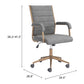 Auction Office Chair in Gray