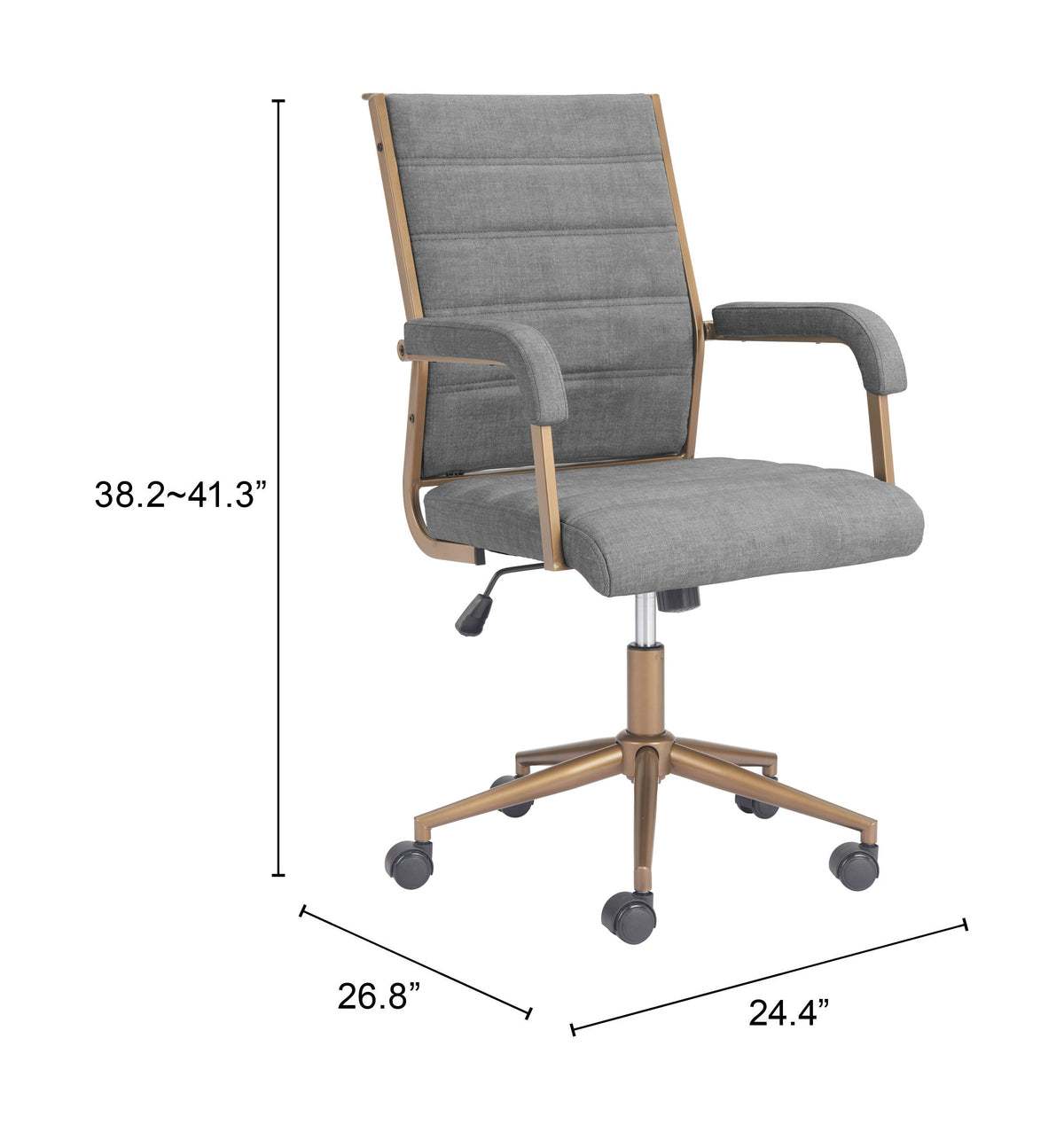 Auction Office Chair in Gray
