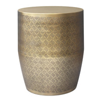Johnsen Antique Gold Iron Accent Table – 18