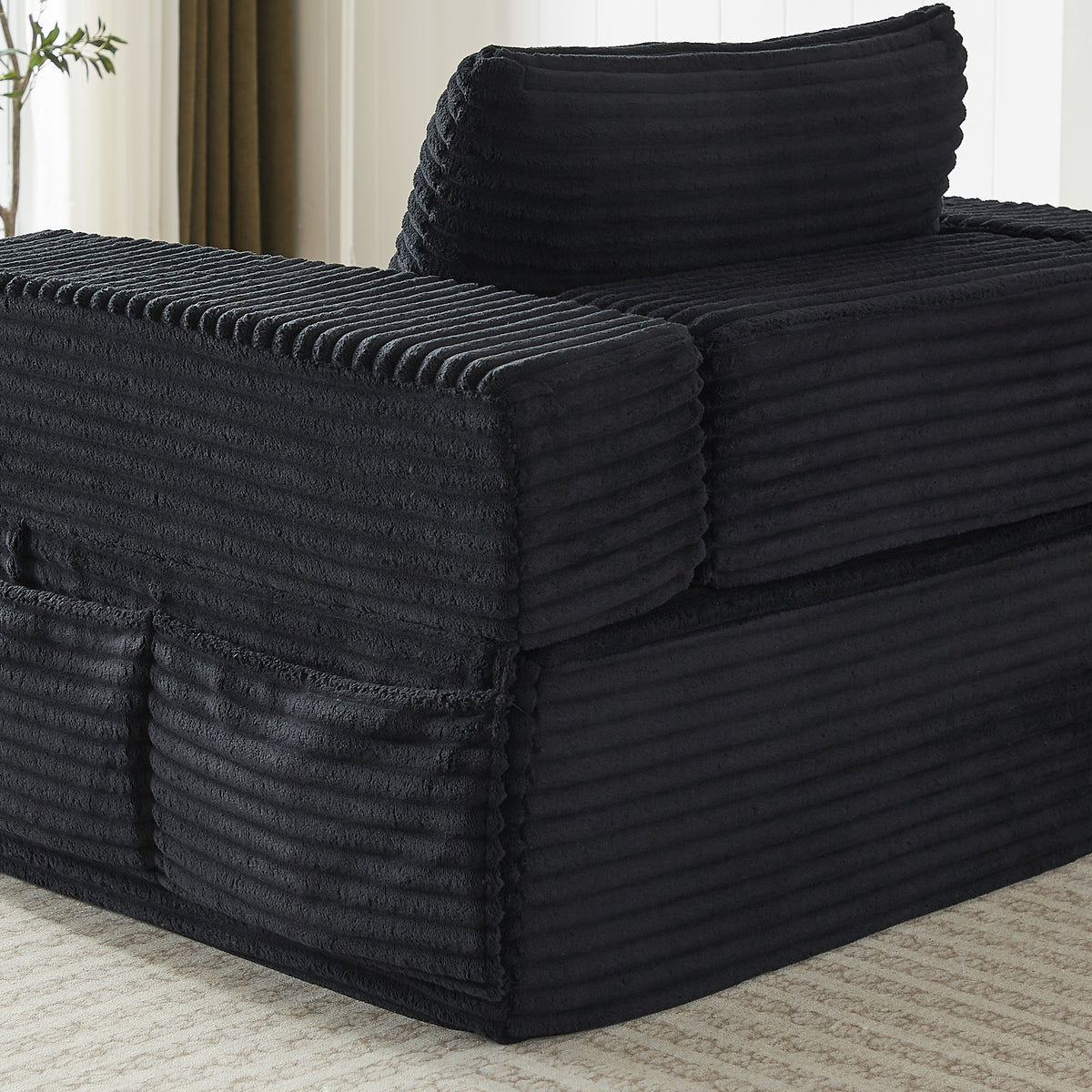 Sorrel U-Shaped Modular Sofa - Black (8)