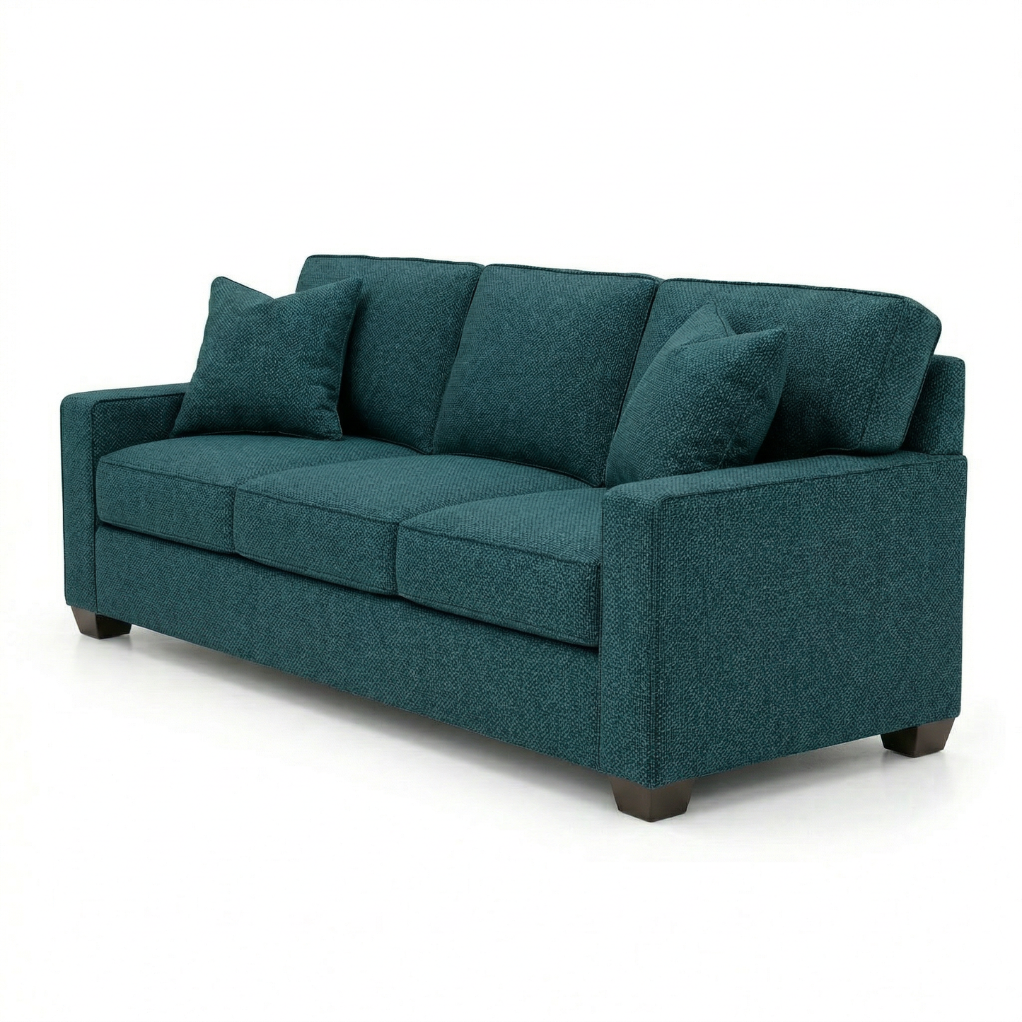 Clifford 2-Arm Sofa – Handcrafted in the USA, Custom Fabric Options - Velvet Antique Peacock - Velvet (10)