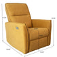 Suede Power Recliner Chair (3 Colors) – Asheville Modern Electric Reclining Chair