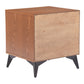 Zarif Black & Walnut Nightstand