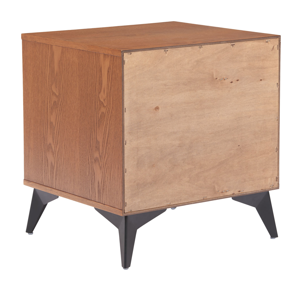 Zarif Black & Walnut Nightstand