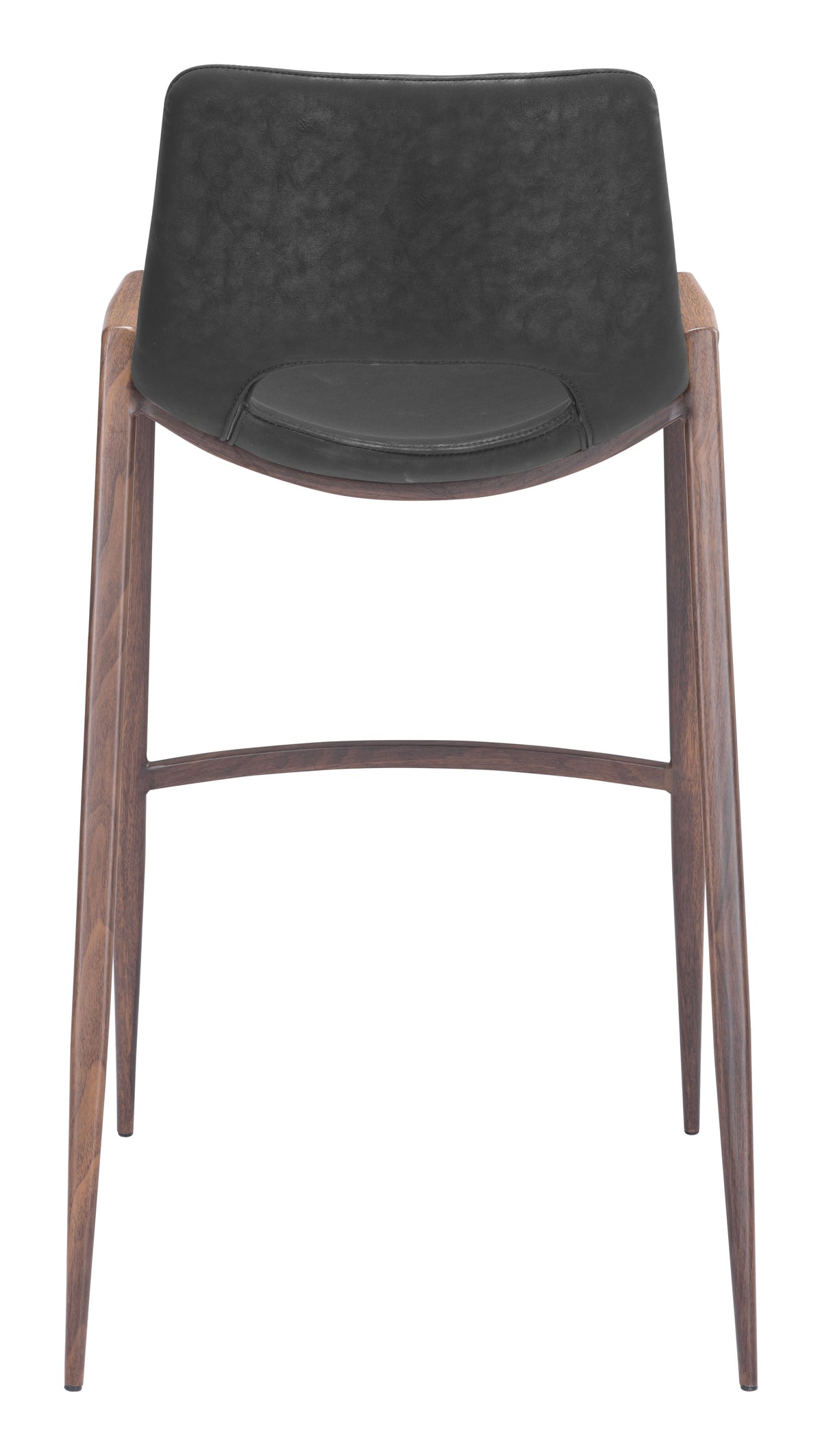 Desi Barstool (Set of 2) in Black & Walnut